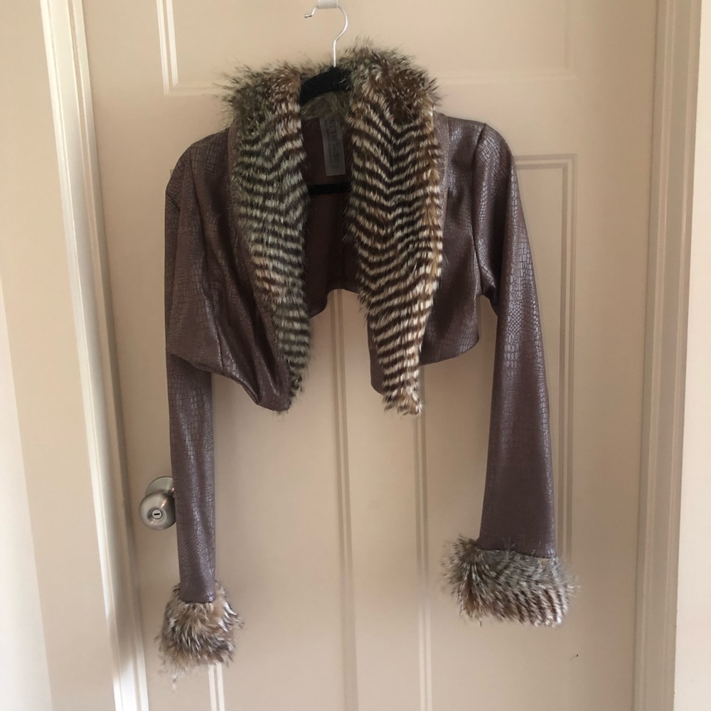 NWOT MATTE Brand 1992 Chocolate Jacket - Picture 5 of 9
